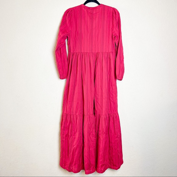 Hatch Katana Dress Red/Plum Stripe Pink Size 0 XS/S 0-2 NWT - Picture 7 of 12